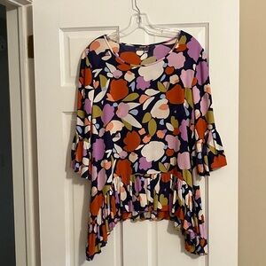 Mister Zimi Multicolor Floral Tunic Top US size 4-6. AUS size 8
